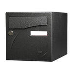Boîte aux lettres Préface 1 porte Noir décor RAL 9005D