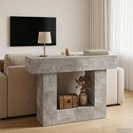 vidaXL Gris Béton 101 x 30 x 74 cm