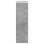 vidaXL Bibliothèque gris béton 102x32x102 cm bois d'ingénierie