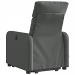 vidaXL Fauteuil de massage inclinable Gris foncé Tissu