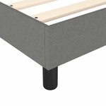 vidaXL Cadre de lit gris foncé 100x200 cm tissu