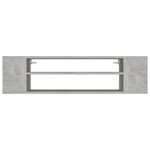 vidaXL Meuble TV suspendu Gris béton 100x30x26 5 cm Bois d’ingénierie