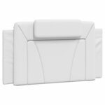 vidaXL Cadre de lit avec lumières LED blanc 100x200 cm similicuir