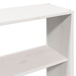vidaXL Lit bibliothèque sans matelas blanc 180x200 cm bois pin massif