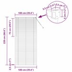 vidaXL Store de Fenêtre avec des rideaux Argent Aluminium