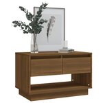 vidaXL Meuble TV Chêne marron 70x41x44 cm Bois d'ingénierie