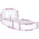 vidaXL Cadre de lit sans matelas Zadar noir et blanc 100x200 cm similicuir