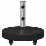 vidaXL Pied de parasol Noir 45 x 45 x 45 cm Granite