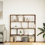 vidaXL Bibliothèque vieux bois 132x29x141 5 cm bois d'ingénierie