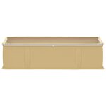 vidaXL Boîte de rangement avec fenêtre transparente 2 Pièces Crème