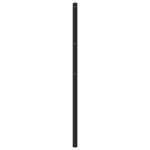 vidaXL Tête de lit métal noir 90 cm