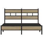 vidaXL Cadre de lit sans matelas chêne sonoma 150x200 cm