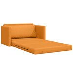 vidaXL Canapé lit 2 en 1 jaune foncé 124x71x78 cm