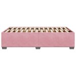 vidaXL Cadre de lit sans matelas rose 120x190 cm velours