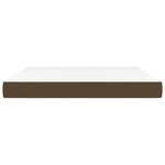 vidaXL Matelas de lit à ressorts ensachés Marron foncé 180x200x20 cm