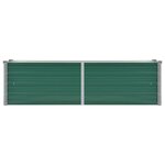 vidaXL Lit surélevé de jardin Acier galvanisé 160x40x45 cm Vert