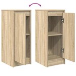 vidaXL Buffet chêne sonoma 29 5x34x76 cm bois d'ingénierie