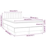 vidaXL Sommier à lattes de lit et matelas Vert foncé 120x200cm Velours