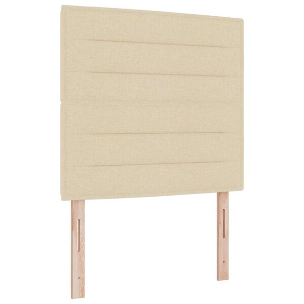 vidaXL Tête de lit Crème 90 cm tissu