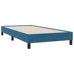 vidaXL Sommier à lattes de lit sans matelas bleu foncé 80x210 cm