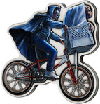Monnaie E.T. Extra-Terrestrial Bicycle 40th Anniversary 2 Oz Argent 5$ Niue 2022
