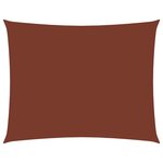 vidaXL Voile de parasol tissu oxford rectangulaire 2x3 5 m terre cuite