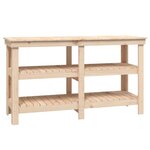 vidaXL Banc de travail 142 5x50x80 cm Bois de pin massif