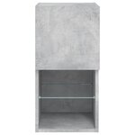 vidaXL Meubles TV avec lumières LED 2 Pièces gris béton 30 5x30x60 cm