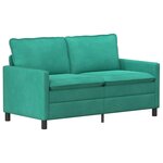 vidaXL Ensemble de Canapés 2 Pièces Turquoise Velours