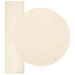 vidaXL Tapis doux à poils moyens et lavable HUARTE Crème 80 x 500 cm