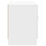 vidaXL Meuble TV Blanc brillant 99 x 34 5 x 47 cm Bois d'ingénierie