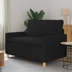 vidaXL Canapé Noir 126 x 81 x 87 5 cm Tissu