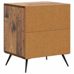 vidaXL Cabinet de chevet 2 pièces Bois ancien 43 x 34 5 x 50 cm