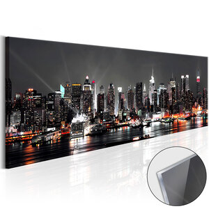 Tableau sur verre acrylique - new york dream [glass] l x h en cm 135x45