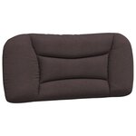 vidaXL Cadre de lit avec LED sans matelas marron foncé 90x200 cm tissu