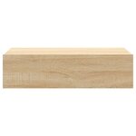 vidaXL Meuble TV avec éclairage LED chêne sonoma 60x35x15 5 cm