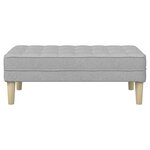 vidaXL banc Gris nuage 113 x 57 x 39 cm tissu