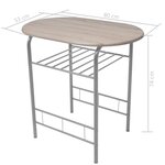 vidaXL Ensemble de meuble pour salle à manger MDF