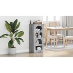 vidaXL Buffet Gris Sonoma 40 x 35 x 100 5 cm Bois d'ingénierie