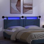 vidaXL Tête de lit suspendue Bleu Tissu