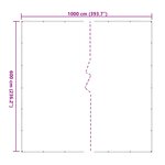 vidaXL Couverture pour plantes Transparent 6 x 10 m PE