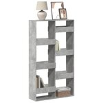 vidaXL Bibliothèque gris béton 100x33x175 cm bois d'ingénierie