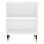 vidaXL Table de chevet blanc 40x30x50 cm bois d’ingénierie