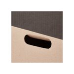 Pack and Move - Lot 10 cartons déménagement XXL - 80 x 60 x 50 cm - Poignées renforcées - 1 adhésif offert