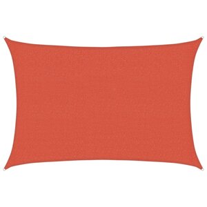 vidaXL Voile d'ombrage 160 g/m² Terre cuite 2 5x3 5 m PEHD