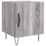vidaXL Table de chevet sonoma gris 40x40x50 cm bois d'ingénierie