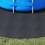 vidaXL Tapis de piscine Noir Ø 306 cm Tissu non tissé