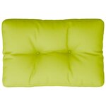 vidaXL Coussin de palette vert vif 60x40x12 cm tissu