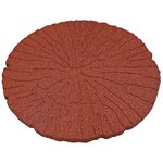 vidaXL Dalle de jardin 6 pièces Rouge Ø 45 x 1 8 cm Caoutchouc