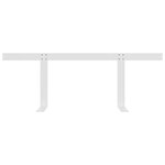 vidaXL Dossier pour canapé palette Blanc 110 cm Fer